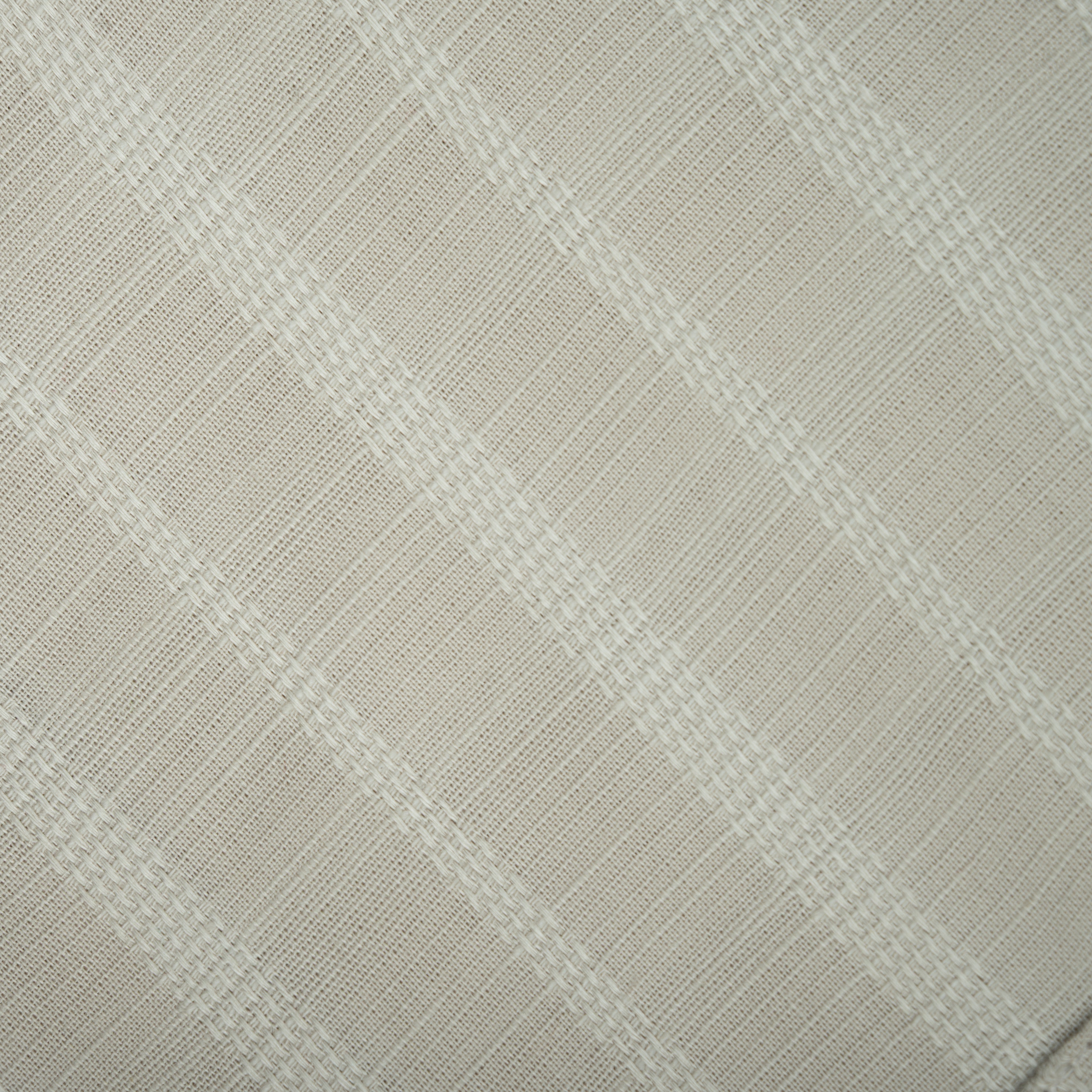 Beige Vertical Stripe Textured Jacquard Shirt for Men