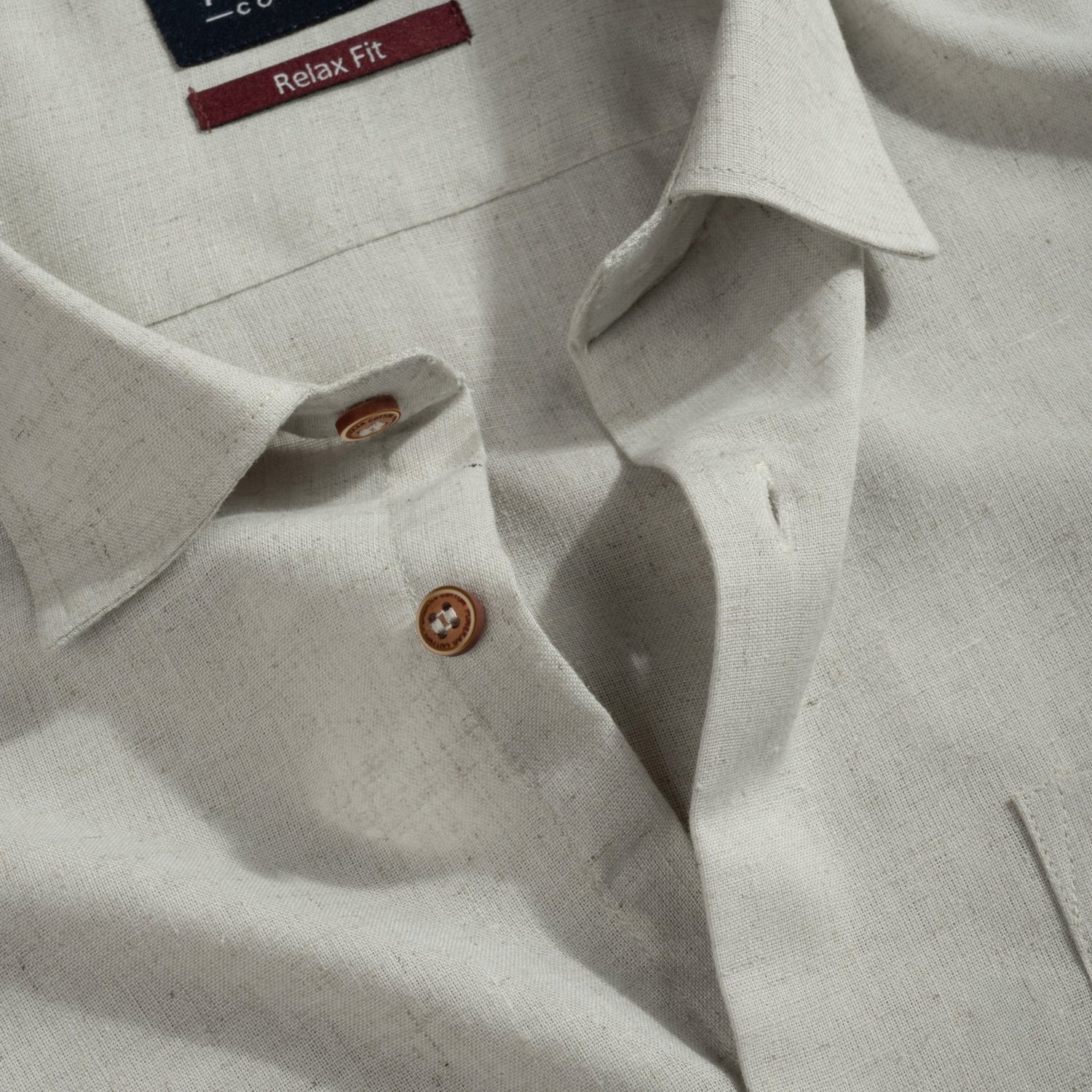 Grey Color Cotton Blend Kosa Texture Shirts For Men - Punekar Cotton