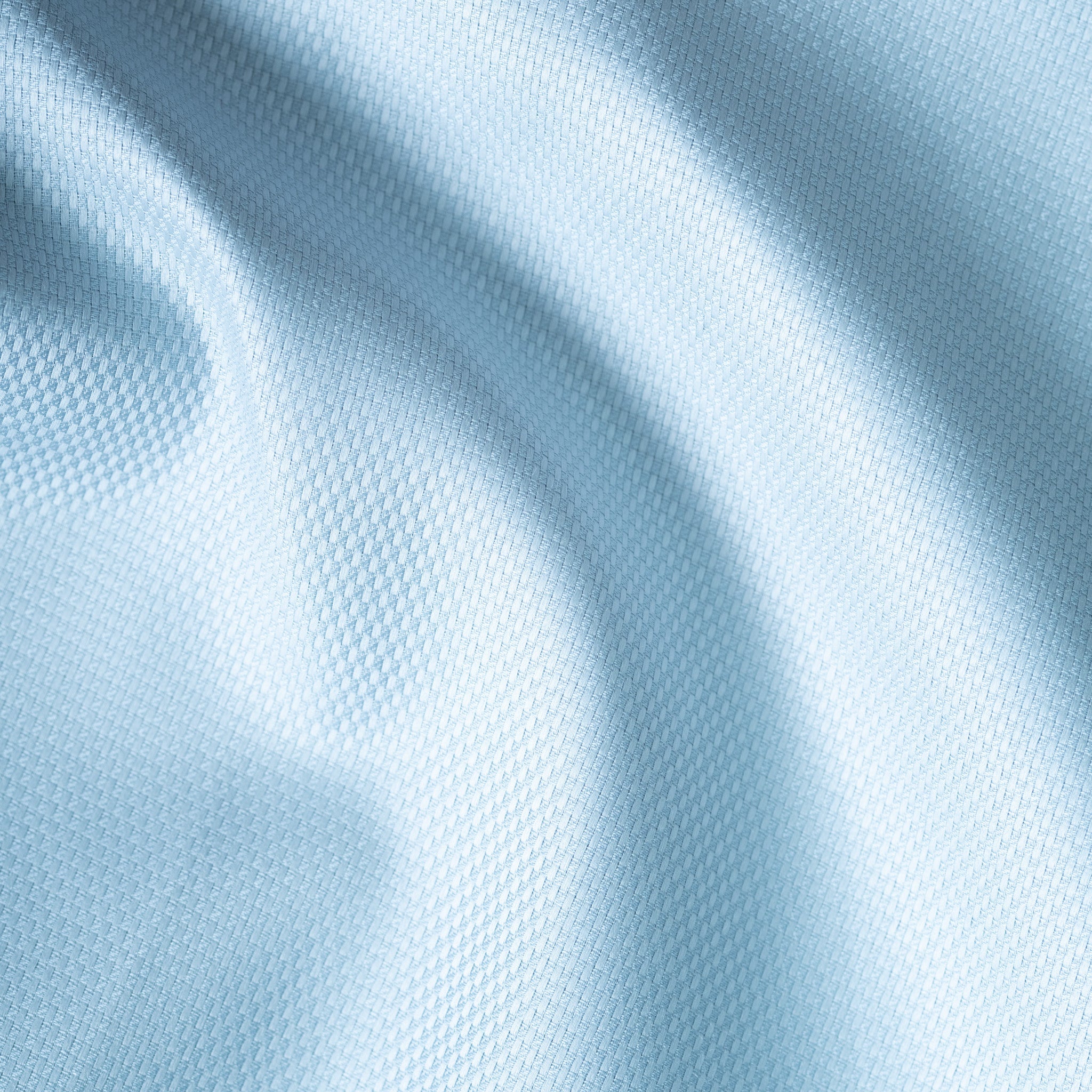 Powder Blue Softweave Cotton Tencel Textured Shirt For Men - Punekar Cotton