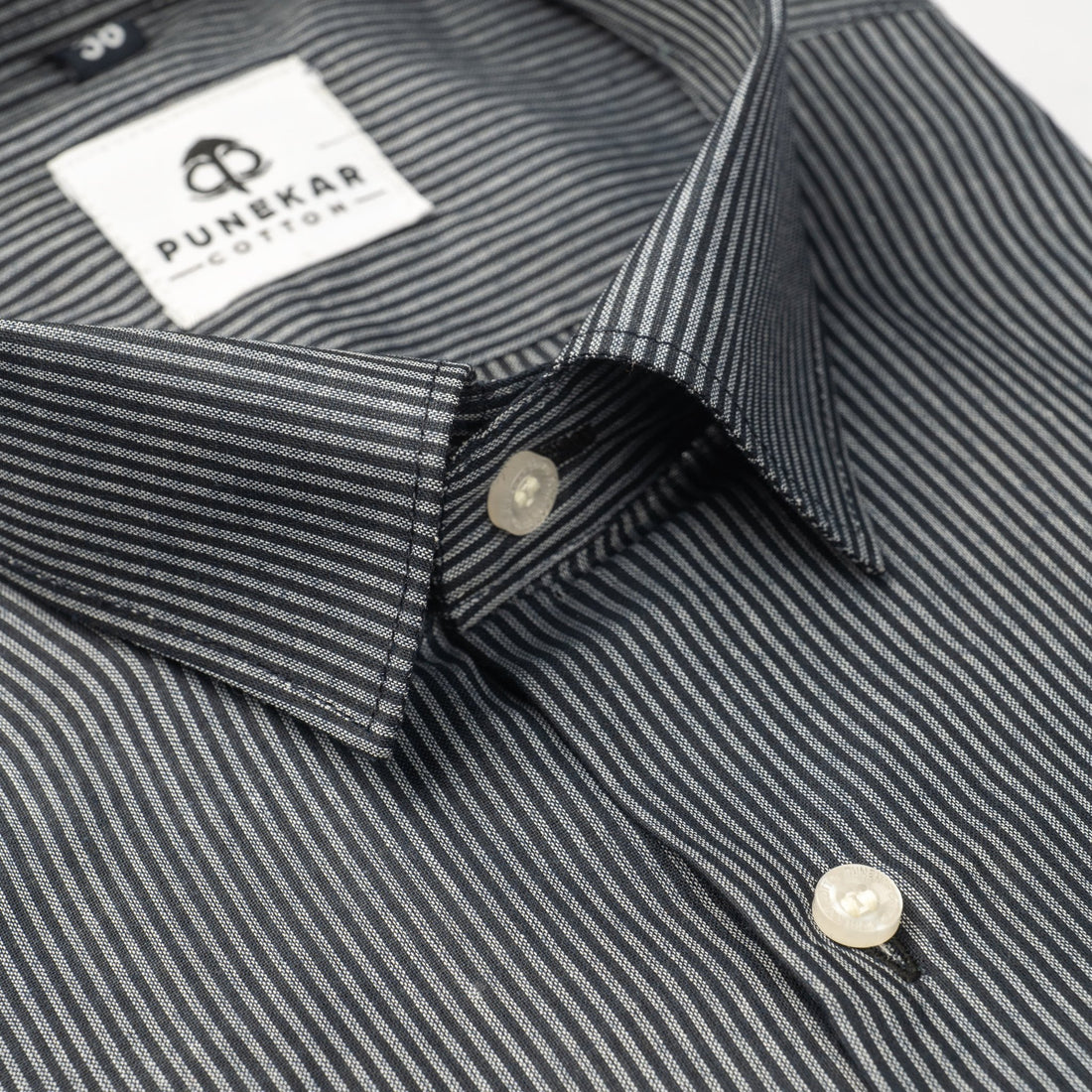 Black Color Lining Paper Cotton Shirts For Men (Copy) - Punekar Cotton