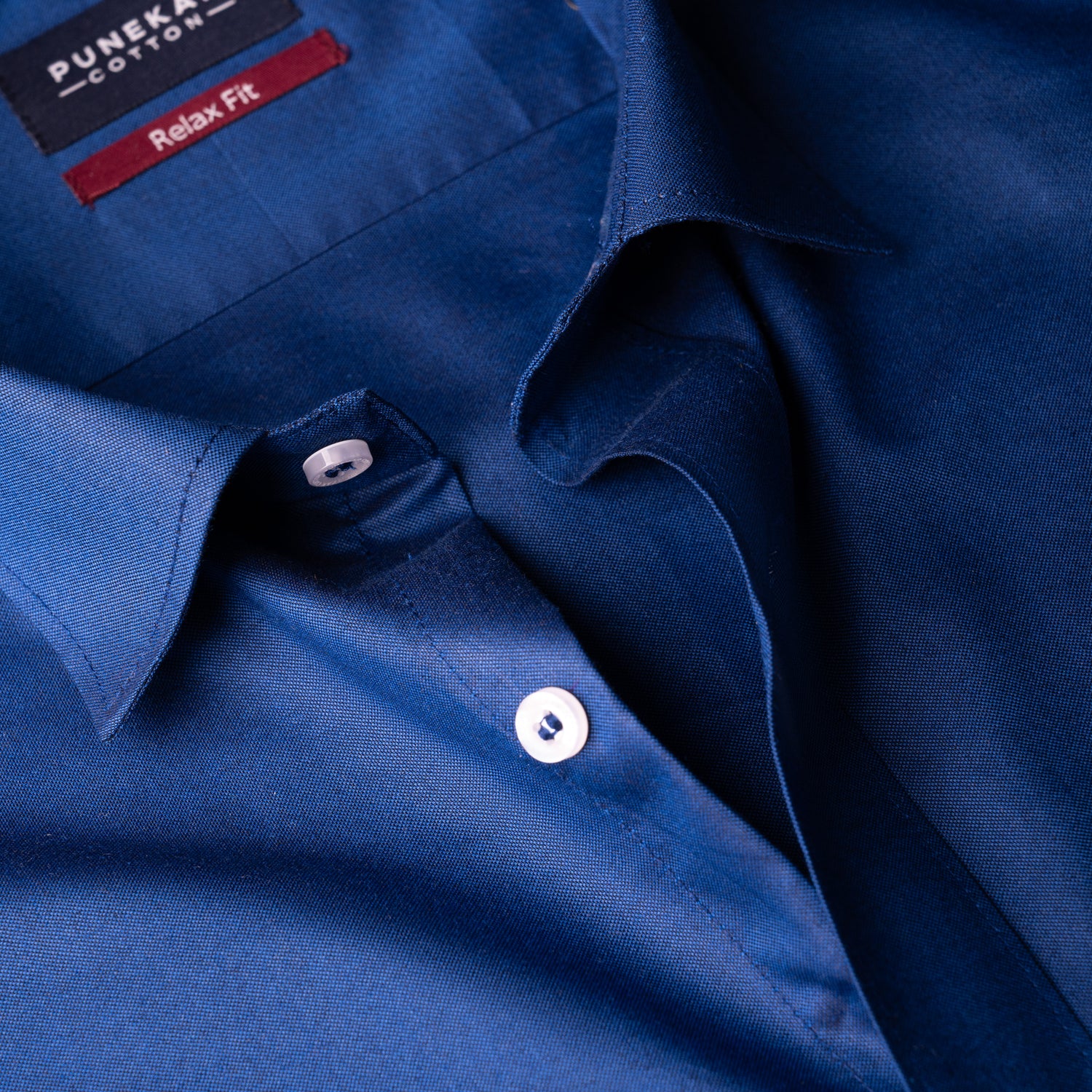 Dark Blue Colour Signature Classic Oxford Shirt For Men