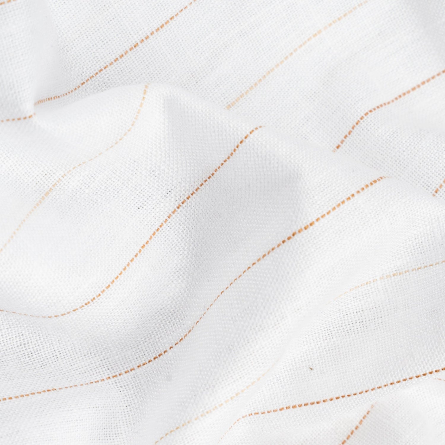 Brown White Colour Cotton Linen Lining Shirt For Men - Punekar Cotton