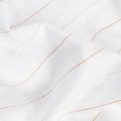 Brown White Colour Cotton Linen Lining Shirt For Men - Punekar Cotton