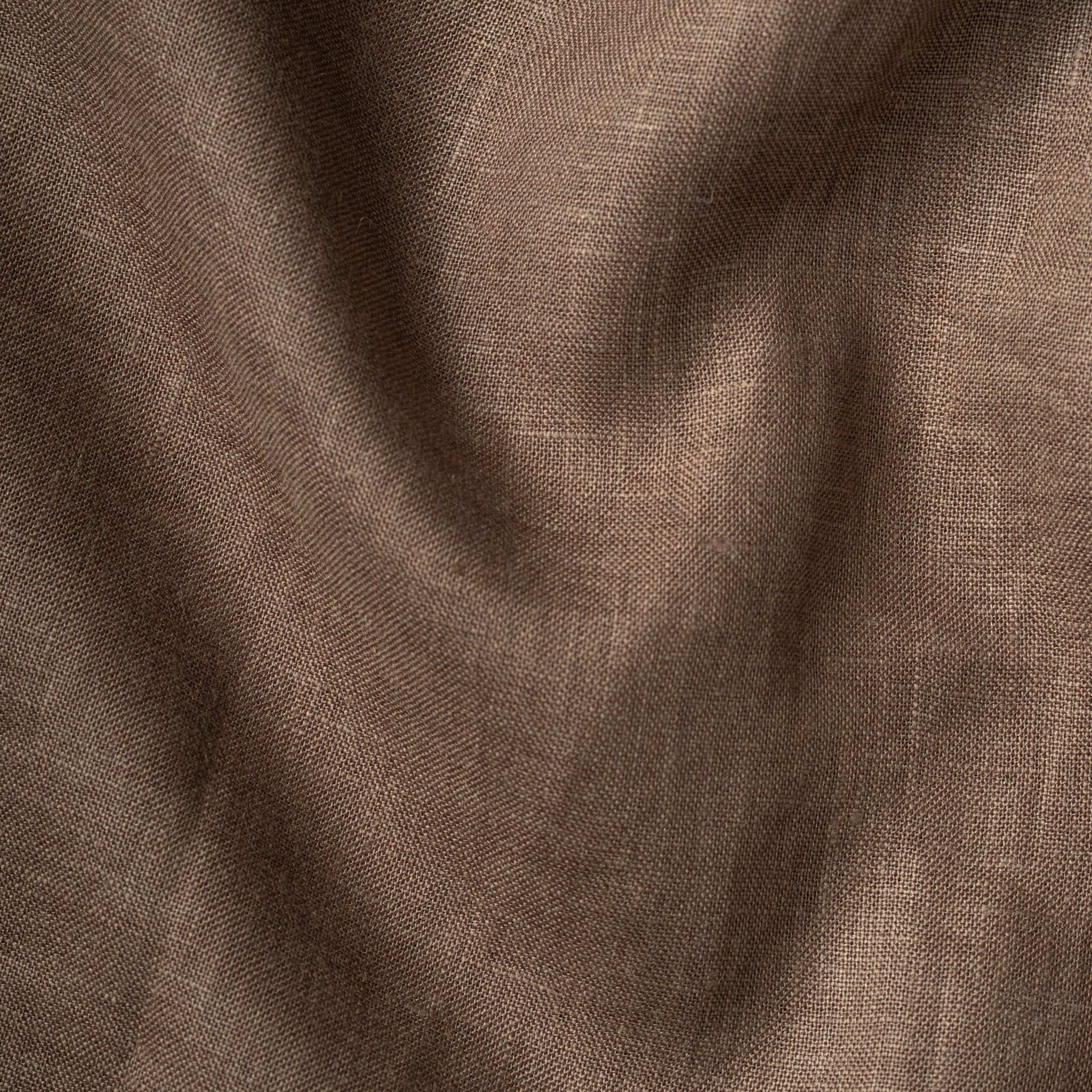 Coffee Brown 60Lea Pure Linen Shirt For Men - Punekar Cotton