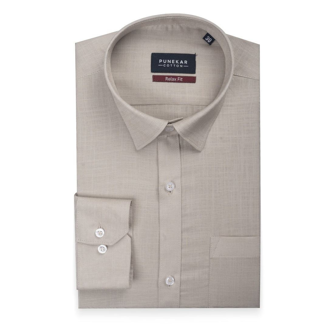 Font Color Lyocell Cotton Shirt For Men - Punekar Cotton