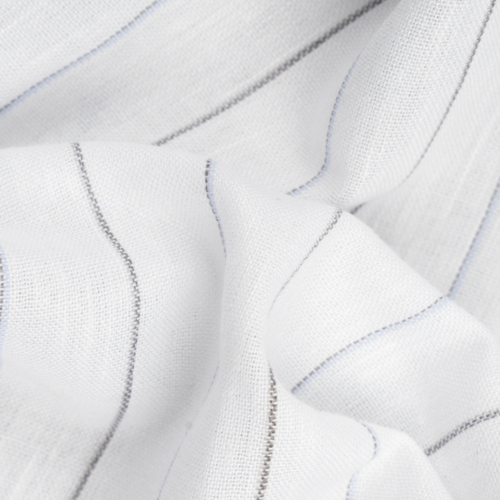 Grey White Colour Cotton Linen Lining Shirt For Men - Punekar Cotton