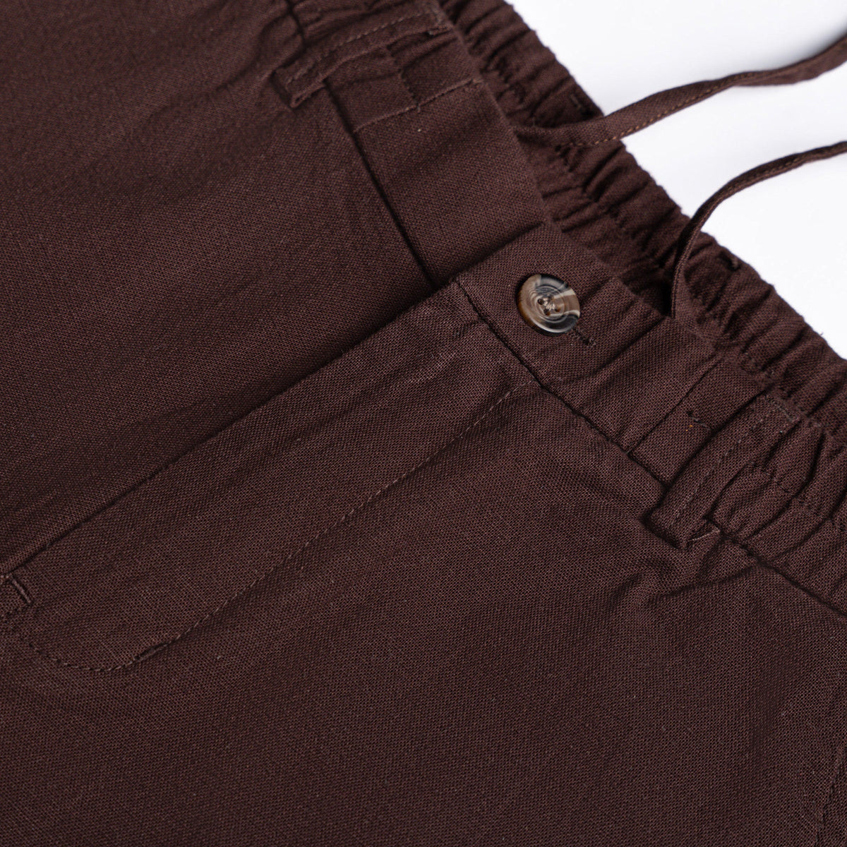 Maroon Everyday Cotton Linen Straight-Fit Pants for Men - Punekar Cotton