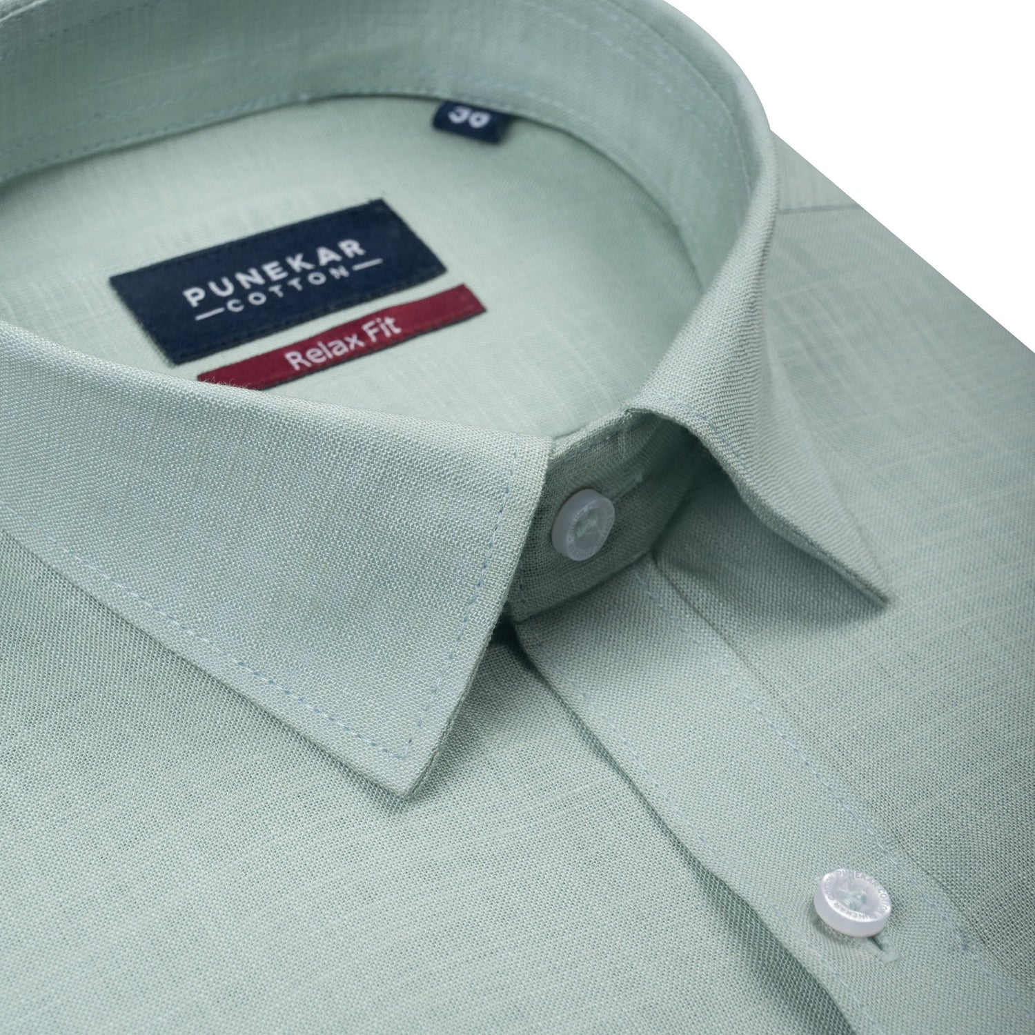 Mint Color Lyocell Cotton Shirt For Men - Punekar Cotton