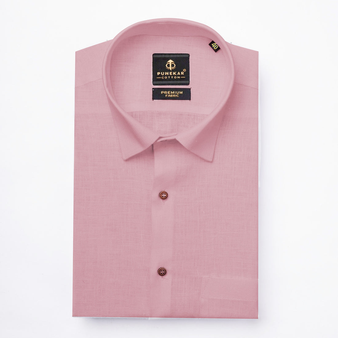 Pink Color Prime Linen Shirt For Men
