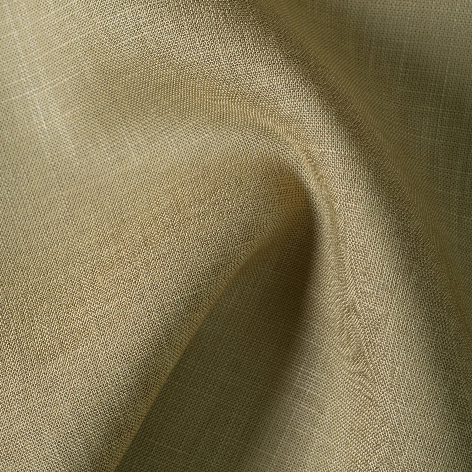 Sand Khaki Color 80s Lino Lyocell Shirt For Men - Punekar Cotton