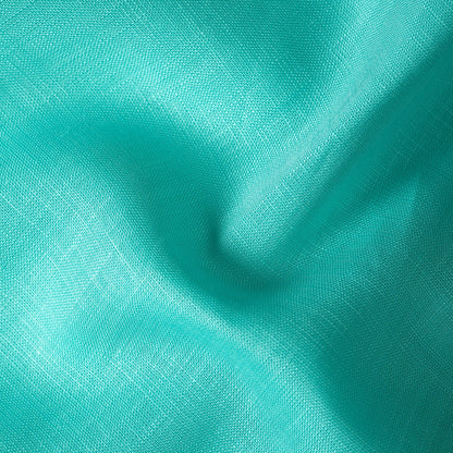 Turquoise Color 80s Lino Lyocell Shirt For Men - Punekar Cotton