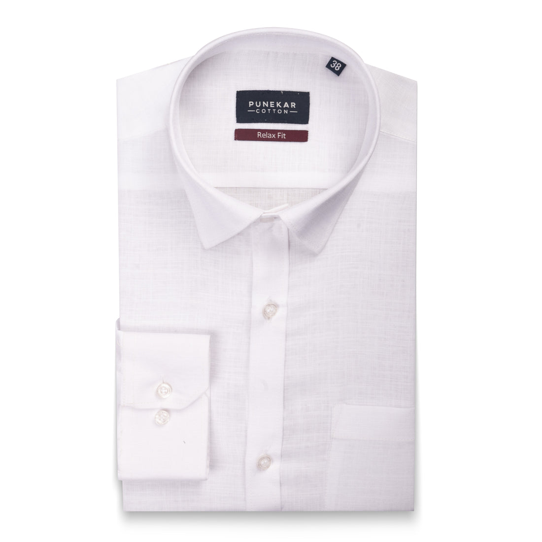 White Color Lyocell Cotton Shirt For Men