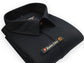 Black Color Linenza Linen Formal Shirts For Men - Punekar Cotton