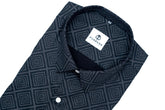 Black Color Morrocan Printed Shirt For Men - Punekar Cotton
