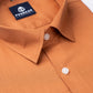 Copper Color Dobby Cotton Shirt For Men - Punekar Cotton