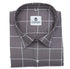 Grey Color Big Checks Cotton Shirts For Men - Punekar Cotton