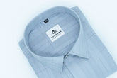 Grey Color Pure Cotton Shirts For Men - Punekar Cotton