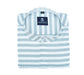 Grey Color Stand Collar Strips Shirts For Men - Punekar Cotton