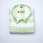 Pista Green Color Cotton Stripe Shirt For Men
