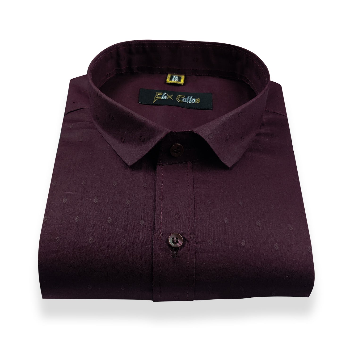 Maroon Color 100% Cotton Lawn Finish Shirt For Men - Punekar Cotton