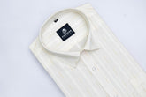 Milky White Color Embroidery Pure Cotton Shirt For Men - Punekar Cotton