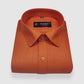 Orange Color Blended Linen Shirt For Men's - Punekar Cotton
