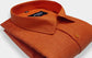 Orange Color Blended Linen Shirt For Men's - Punekar Cotton