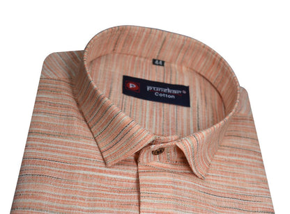 Orange Color Handmade Shirt For Men&