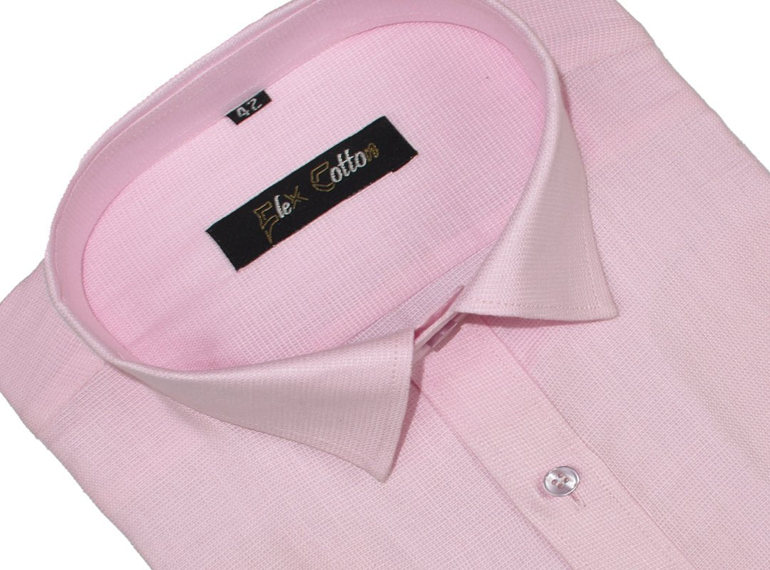 Pink Color Casa Linen Shirt For Men&