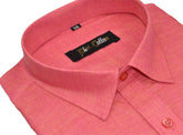 Pink Color Dual Tone Matty Cotton Shirt For Men's - Punekar Cotton