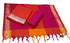 Punekar Cotton 100% Handloom Cotton Orange And Pink Color Women Dress Unstitched Fabric - Punekar Cotton
