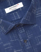 Punekar Cotton Blue Color Pure Cotton Handmade Formal Shirt for Men's. - Punekar Cotton