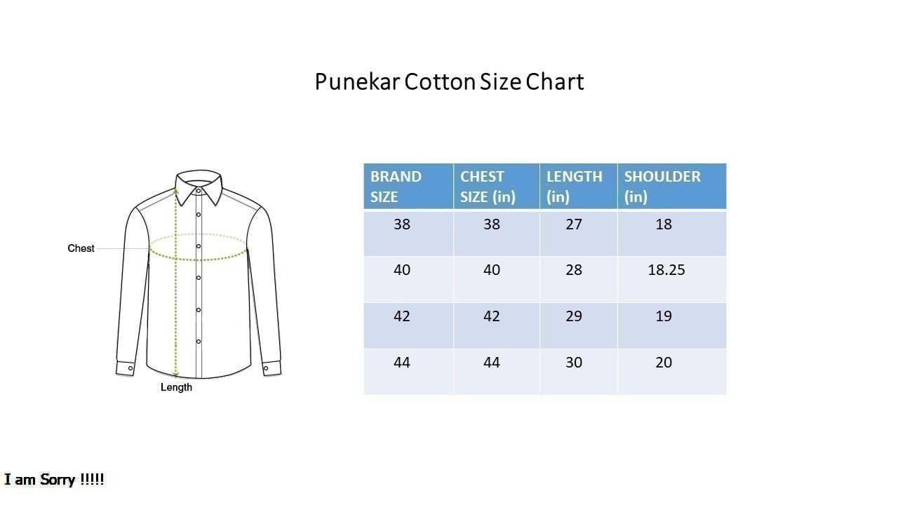 Punekar Cotton Blue Color Rich Cotton Formal Shirt For Men&