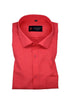 Punekar Cotton Bright Red Rich Cotton Formal Shirt For Men&