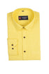 Punekar Cotton Dark Yellow Color Linning Criss Cross Woven Cotton Shirt for Men's. - Punekar Cotton