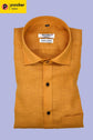 Punekar Cotton Golden Color Formal Linen shirts for Men's - Punekar Cotton