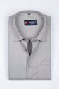 Punekar Cotton Gray Color 100% Mercerised Cotton Diagonally Woven Formal Shirt for Men's. - Punekar Cotton