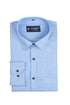 Punekar Cotton Light Blue Color Linning Criss Cross Woven Cotton Shirt for Men&