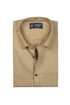 Punekar Cotton Light Brown Color Silky Linen Cotton Shirt for Men's. - Punekar Cotton