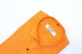 Punekar Cotton Men's Formal Handmade Orange Color Shirt for Men's. - Punekar Cotton