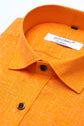 Punekar Cotton Men's Formal Handmade Orange Color Shirt for Men's. - Punekar Cotton