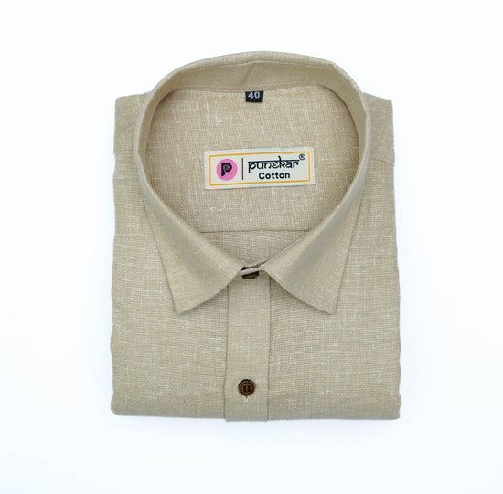 Punekar Cotton Multi Color Cotton Linen Formal Shirt for Men's. - Punekar Cotton