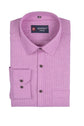 Punekar Cotton Pink Color Linning Criss Cross Woven Cotton Shirt for Men's. - Punekar Cotton