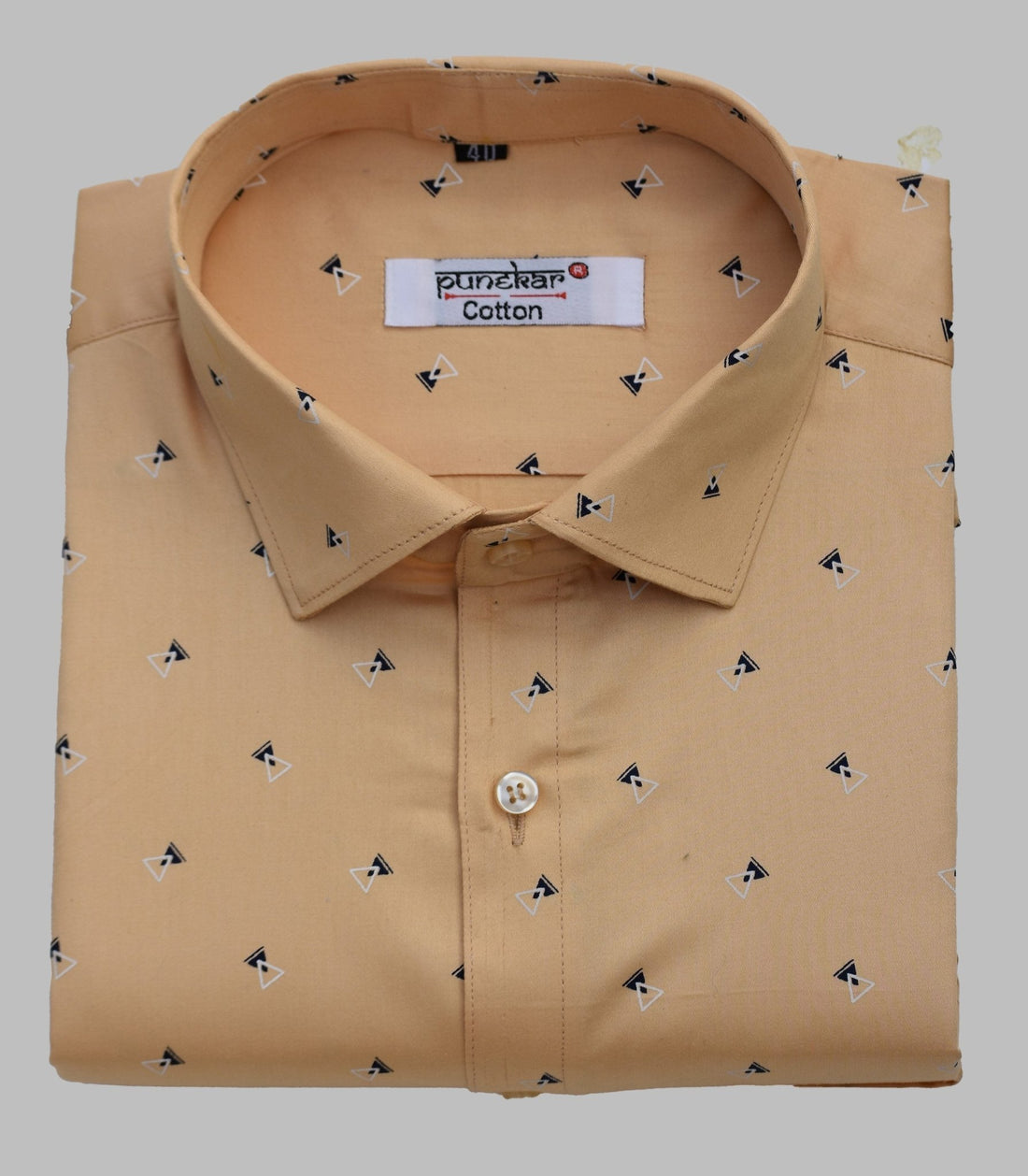 Punekar Cotton Printed Sunrise ( Light Font) Color Pure Cotton Handmade Shirt For Men&