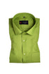 Punekar Cotton Scarab Green Rich Cotton Formal Shirt For Men's - Punekar Cotton