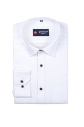 Punekar Cotton White Color Silky Linen Cotton Shirt for Men's. - Punekar Cotton