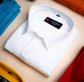 White Color Blended Linen Shirt For Men's - Punekar Cotton