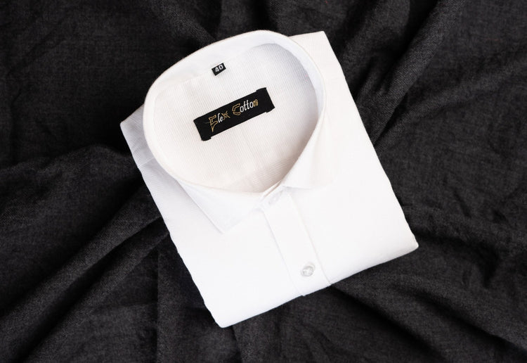 White Color Casa View Linen Shirt For Men's - Punekar Cotton