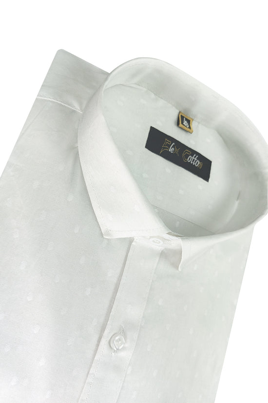 White Color 100% Cotton Lawn Finish Shirt For Men