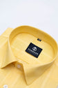 Yellow Color Embroidery Pure Cotton Shirt For Men - Punekar Cotton